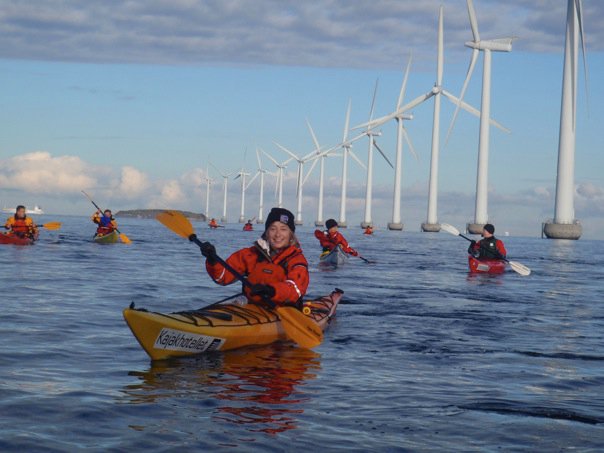 Kayaking in Copenhagen harbour
